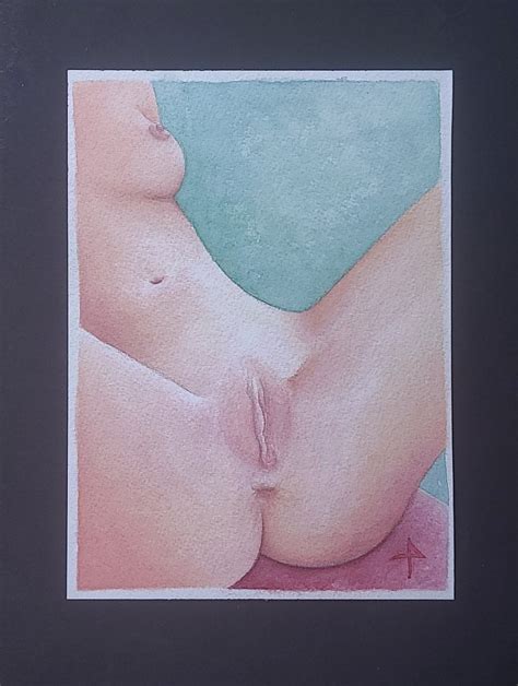 Nude Erotic X Art Vulva Watercolor Yoni Art Vagina Painting Pussy Illustration Etsy