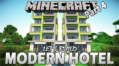 Minecraft How To Build A Hotel Part 4 Lets Build Youtube