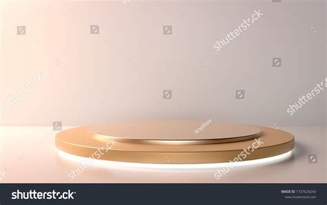 Beatiful Golden Stage Pedestal Podium Nude Stock Illustration 1727629243 Shutterstock