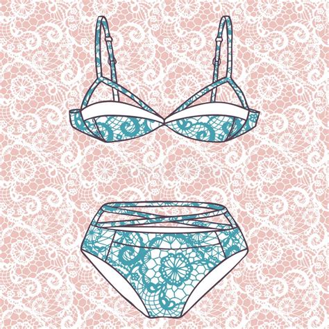 Hand Drawn Lingerie Set Stock Illustration Illustration Of Draw 37190378