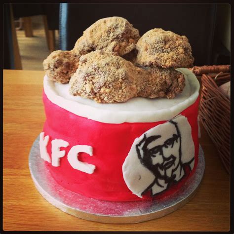 Homemade KFC themed birthday cake | Themed birthday cakes, Desserts, Food