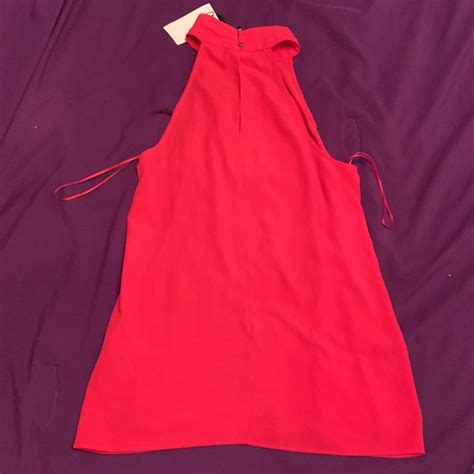 Lipsy Tops Lipsy Nwt Hot Pink Sleeveless Halter Blouse Size Poshmark