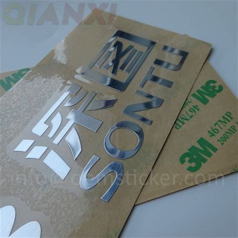 Customized Nickel Electroforming Metal 3d Logo Label Sticker