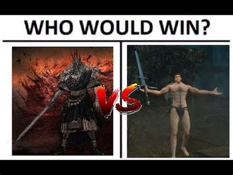 Gwyn Lord Of Cinder VS Naked Man YouTube