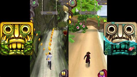 Temple Run Lost Jungle Vs Temple Run Pirate Cove Youtube