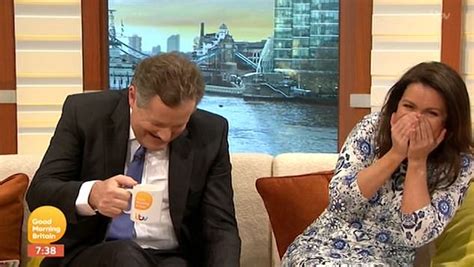 Piers Morgan Spills Tea On His Shirt After Slamming Cher Daily Mail