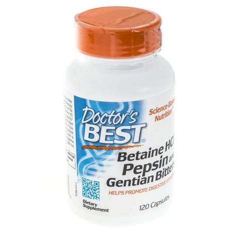 Doctor S Best Betaine Hcl Pepsin Gentian Bitters Kapsu Ek