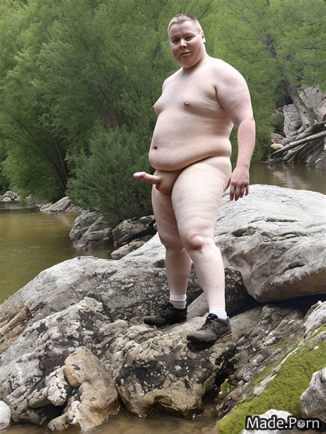 Porn Image Of Mid Length Hair Cave River Photo Waterfall Big Balls Chubby Created By AI