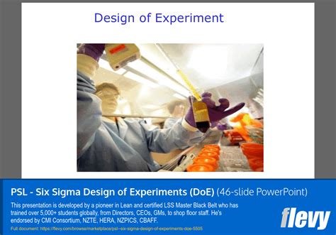 Design Of Experiments Doe For Process Development And Validation Design Talk