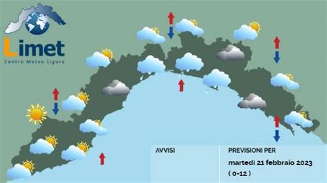 Meteo Sulla Liguria Cieli Nuvolosi E Possibili Piogge Con Temperature