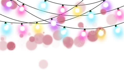 Luzes De Natal Cordas De Luzes Borda Decora O Colorida Png Natal