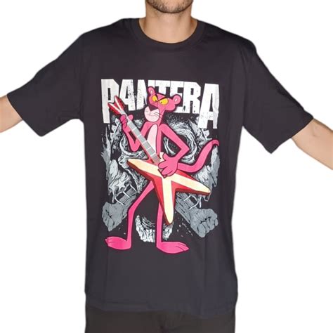 Pantera Cor De Rosa Camiseta - CAMISETA PANTERA COR DE ROSA TAMANHO XG - Scorpions
