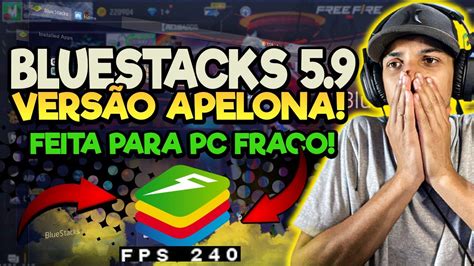 ESSA VERSÃO QUE ESTOU JOGANDO ATUALMENTE BLUESTACKS 5 9 FREE FIRE