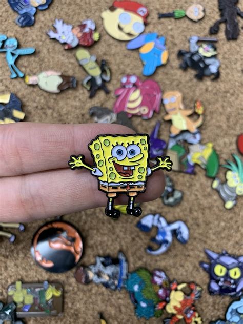 Spongebob Squarepants Custom Enamel Pin Pins Pin Badge Etsy