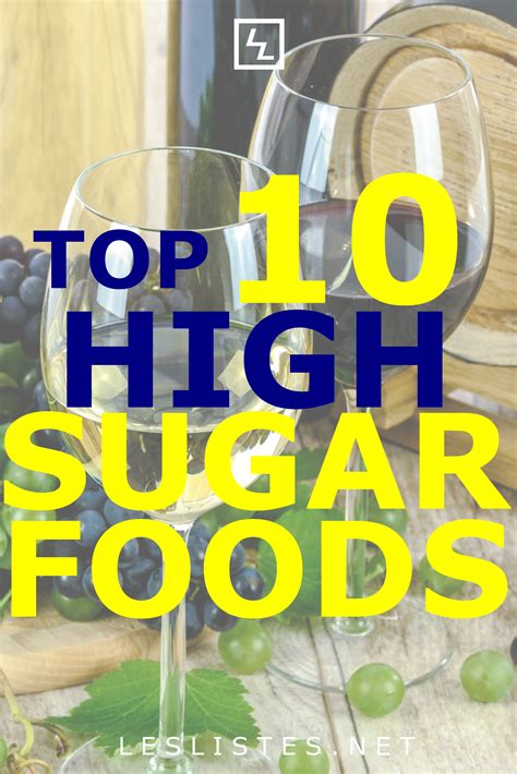 Top 10 High Sugar Foods to Avoid