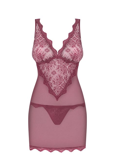 Chemise Mit Spitze Berry Babydolls Club Hot Fashion Odretto Highheels