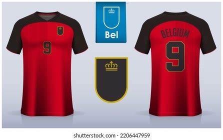 Set Soccer Jersey Football Kit Template Stock Vector Royalty Free