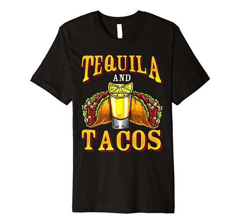 Tequila And Tacos Tequila Day Mexican Drinking Premium T Shirt Teevimy