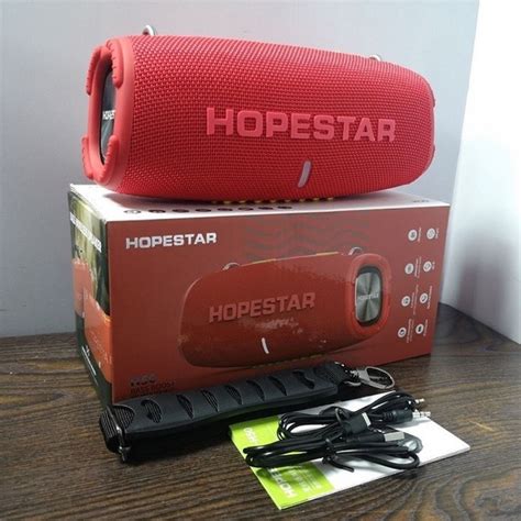 Портативная беспроводная колонка Hopestar H50 Red – фото, отзывы ...