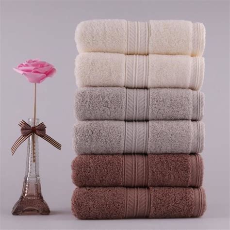 Lot De 6 Serviettes De Bain De Toilette Coton 35 75 Cm Serviettes