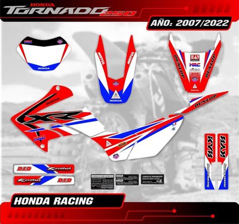 Kit Calcos Honda Tornado Xr Hrc Laminados Tuning En Bs As G B A