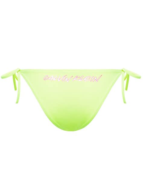 Calvin Klein Swimwear Spodnji Del Bikini Cheeky String Side Tie Kw Kw Rumena Modivo Si