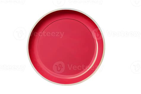 Red Christmas Plate Isolated On A Transparent Background 22716961 Png
