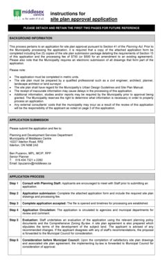 Fillable Online Middlesexcentre On Site Plan Approval Application