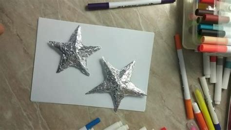 Как сделать новогодние звезды из картона и фольги мастер класс ...