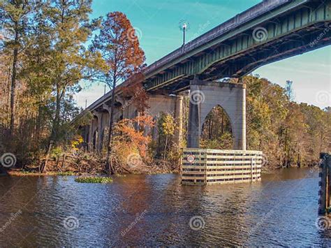 Waccamaw River Memorial Bridge Stock Image Image Of Tourism Conway