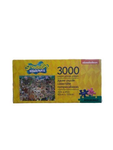 Spongebob Squarepants Bikini Bottom Jigsaw Puzzle Pieces Aquarius Used