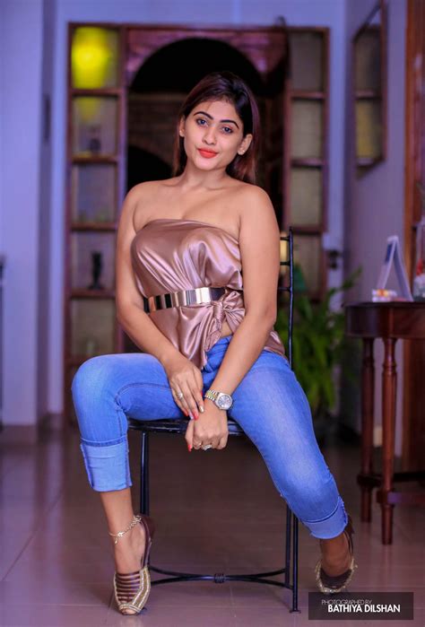 Piumi Hansamali Blue Hot Denim