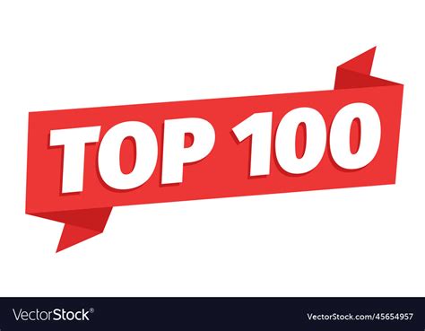 top    word  red ribbon winner vector image