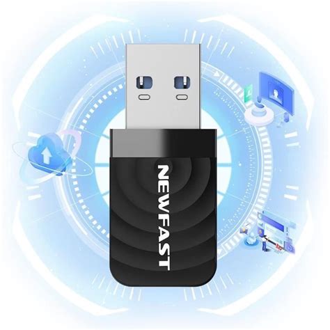 Clé WiFi Puissante AC 1300 Mbps Adaptateur USB WiFi 5GHZ Dongle WiFi