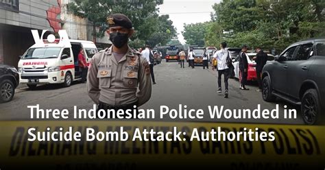 bombing  indonesian police station kills officer hurts