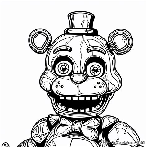 Freddy Fazbear Coloring Pages - Free & Printable!