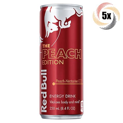 X Cans Red Bull The Peach Edition Peach Nectarine Energy Drink Oz