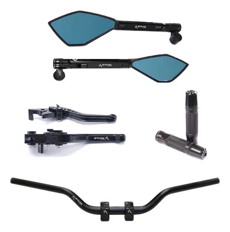 Kit Guidão Naked Manopla Retrovisor Manete Cb250f Cb300 Parcelamento sem juros