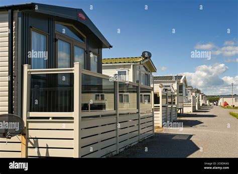 Porthcawl Wales July 2020 Rows Of Caravans At The Trecco Bay
