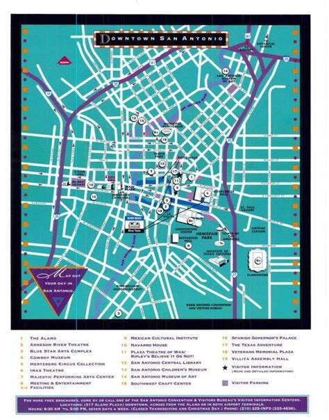 Downtown San Antonio Map