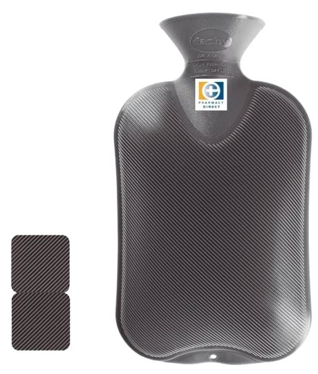 Fashy Hot Water Bottle Double Rib 2L Grey Fashy SHOP BY BRAND Pharmacy Direct NZ S