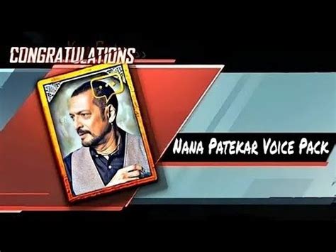 Nana Patekar Voice Pack In BGMI Xr AYYUB YouTube