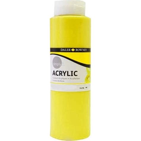 Daler Rowney Simply Akrilik Boya Ml Lemon Yellow Fiyat