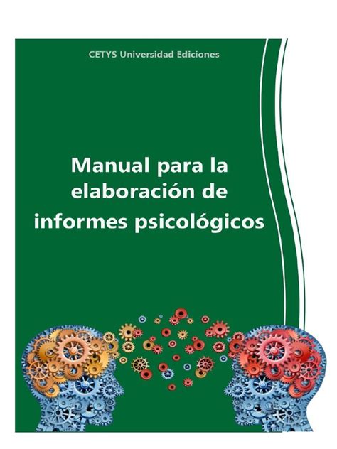 Manual De Informes Psicológicos Diagnostico Medico Sicología Y Ciencia Cognitiva