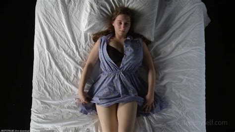 Big Natural Tits Sexy Busty Brunette Masturbating On Bed