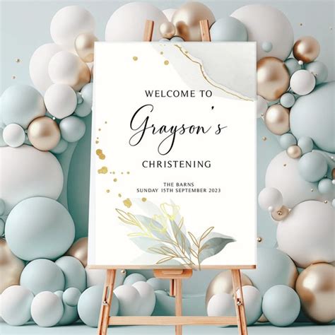 Christening Day Poster Etsy