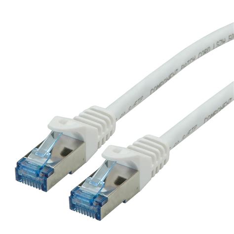 ROLINE S FTP Patch Cord Cat 6A Component Level LSOH White 1 M