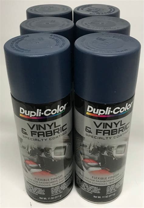Duplicolor Hvp112 6 Pack Vinyl And Fabric Spray Paint Medium Blue 11