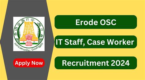 Erode Osc Recruitment 2024 It Staff Posts Apply Now Tamilanguide