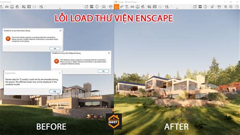 Khắc Phục Lỗi Load Thư Viện Enscape Và Cách Sử Dụng Bộ Thư Viện 3000